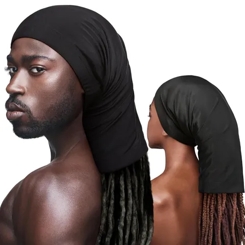 Milk Silk Elastic Hijab Underscarf Cap Unisex Dreadlocks Protection Headwrap Plain Solid Color Breathable Muslim Base Layer Hat