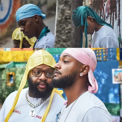 Satin Durag For Men Women Silky Bandana With Extra Long Tail Wide Straps For 360 Waves Streetwear Hip Hop Fashion Headwear