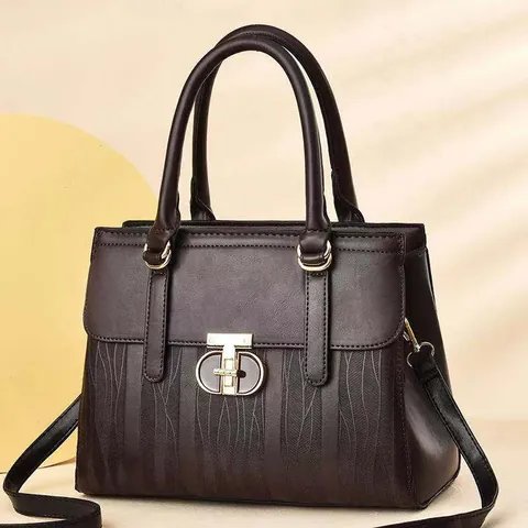 Damen Mode PU Leder Tote Bag Große Kapazität Geprägte Wellenmuster Schultertasche Mit Verstellbarem Riemen Retro Handtasche