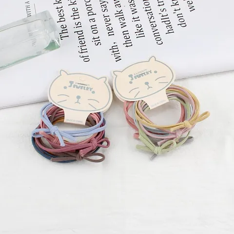 Hoge Elasticiteit Gevlochten Haarelastiekjes Voor Vrouwen Meisjes Minimalistische Haarbanden Zoete Strik Paardenstaarthouders Dagelijkse Styling Accessoires