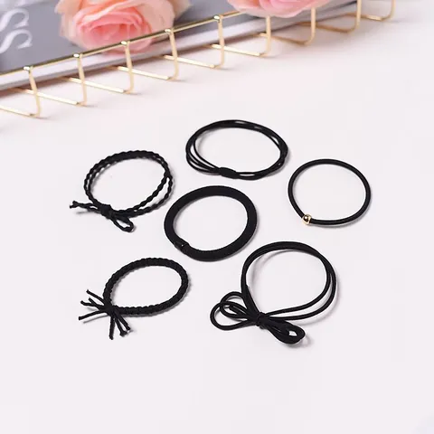 Haargummis Im Koreanischen Stil Elastische Haarbänder Mit Schleife Minimalistische Pferdeschwanzhalter Modischer Kopfschmuck Für Damen