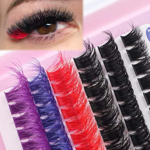 Extension Ciglia DIY Ciglia a Ciuffetti Singole Con Bond E Seal Rimoção Pinzetta Rosa Pennello Trucco Professionale