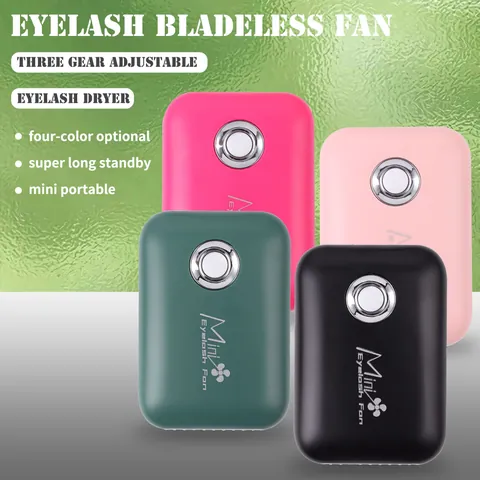 Φορητός Ανεμιστήρας Βλεφαρίδων Mini USB Επαναφορτιζόμενος Για Στέγνωμα Κόλλας Εξκτένσιον Βλεφαρίδων Γρήγορο Στέγνωμα Αθόρυβο Τρεις Ταχύτητες