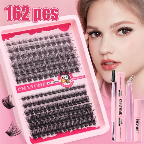 Halloween DIY Ciuffetti Ciglia Finte Individuali Extension Ciglia D Curl Folte Aspetto Naturale Trucco Per Donna Stile Festivo