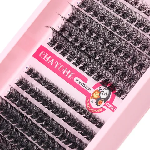 Halloween DIY Ciuffetti Ciglia Finte Individuali Extension Ciglia D Curl Folte Aspetto Naturale Trucco Per Donna Stile Festivo