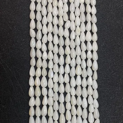 Natürliche Süßwassermuschel Perlen Wassertropfenform Polierte Lose Perlen Für DIY Halskette Armband Schmuckherstellung Zubehör
