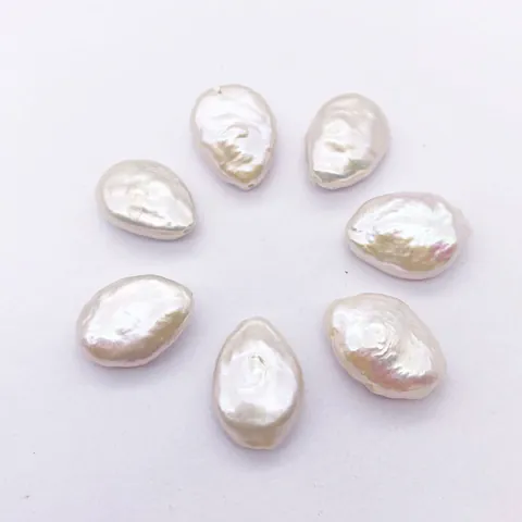 Perle d'eau Douce Naturelle Baroque Perles 9x12mm Perles de Culture Irrégulières en Vrac pour Accessoires Bijoux DIY