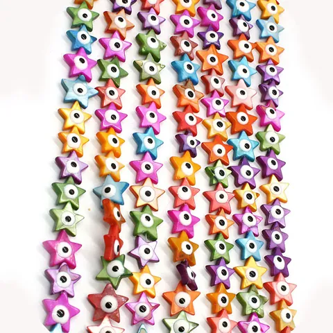 Natuurlijke Schelp Boze Oog Ster Losse Kralen Gemengde Kleuren Voor DIY Sieraden Maken Kettingen Armbanden Accessoires Kralen