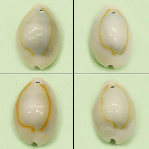 Natural Cowrie Shell Pendant White Creamy Bead For DIY Jewelry Making Necklace Accessories Handmade Crafting Decoration