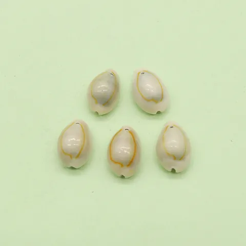 Natural Cowrie Shell Pendant White Creamy Bead For DIY Jewelry Making Necklace Accessories Handmade Crafting Decoration