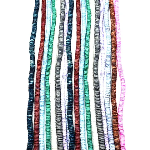 Natural Shell Flat Round Disc Heishi Beads For DIY Jewelry Making Necklace Bracelet Handcraft Polished Dyed Jewelry Findings