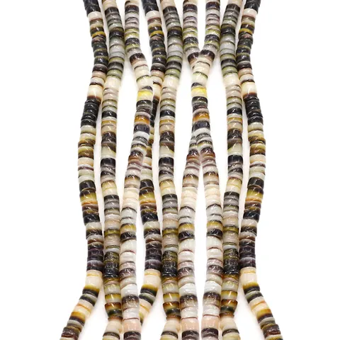 Natural Shell Beads Heishi Disc Spacers Round Flat Shell Slices For DIY Necklace Bracelet Jewelry Making Accessories