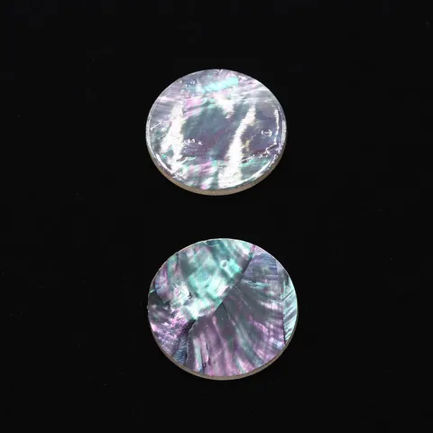 Natürliche Weiße Perlmutt Muschel Runde Cabochon 30mm Poliert Schillernde Muschelperlen Für DIY Ring Schmuckherstellung Zubehör