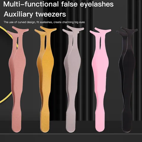 Applicatore Professionale Per Ciglia Finte In Acciaio Inossidabile Design Ergonomico Pinzette Per Ciglia Per Donna Trucco Accessorio