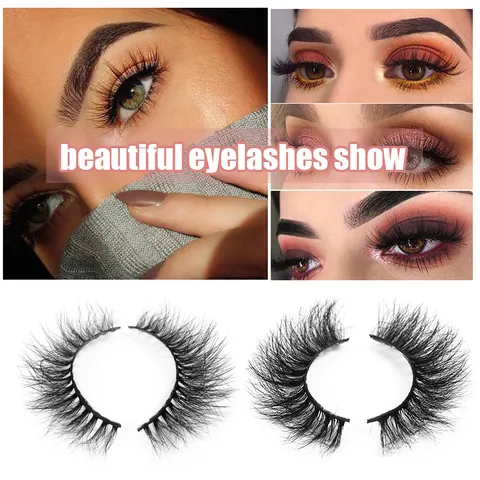 8D Faux Mink False Eyelashes Natural Thick Dramatic Multi-Layered Russian Curly Handmade Eyelashes Extension Beauty Makeup Models