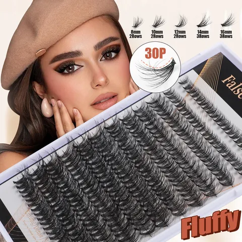 Individual Eyelash Extensions DIY Grafting False Eyelashes With Bond And Seal Glue Professional Tweezers Brush Natural Fluffy Segmented Eye Makeup Tool