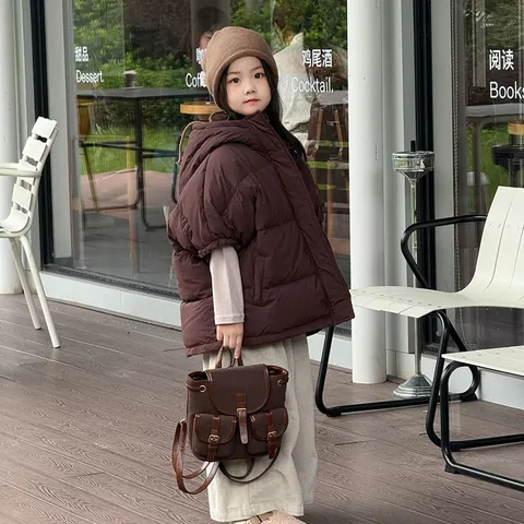 Vintage Leopard Print Mini Backpack For Kids Women Faux Suede PU Leather Multi Pocket Drawstring Small Travel Daypack