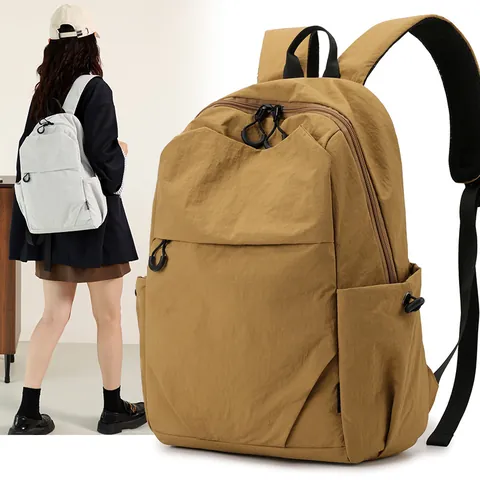 Mochila de Nailon Minimalista Ligera Impermeable Pequeña Grande Casual Viaje Escuela Para Hombres Mujeres