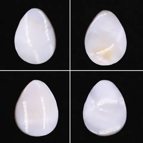 Künstliche Perles en Coquille de Nacre Naturelle d'Eau Douce Forme de Goutte Cabochon Blanc pour Accessoires de Création Bijoux DIY