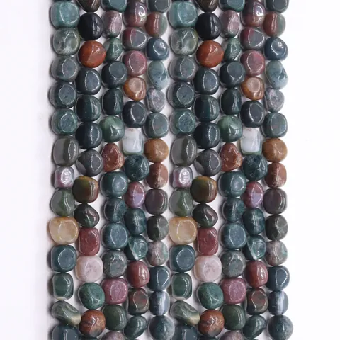 Natural Indian Agate Irregular Loose Beads Polished Pebble Stone Beads For Jewelry Making DIY Necklaces Bracelets Accessories
