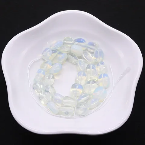Pierre Naturelle Opalite Perles en Vrac Irrégulier Poli Translucide Perles pour DIY Fabrication de Bijoux Accessoires