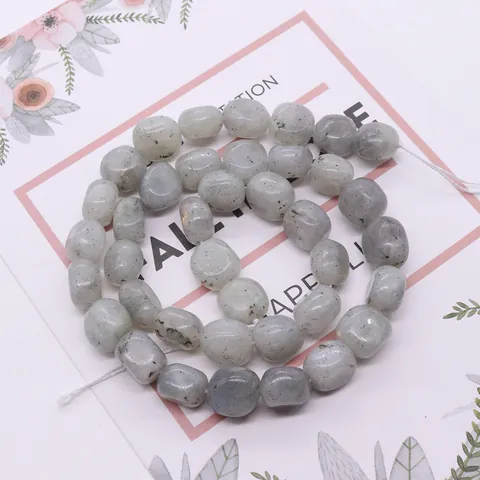 Natural Irregular Labradorite Loose Beads For DIY Jewelry Making Polished Grey Flash Stone Nugget Beads Jewelry Findings