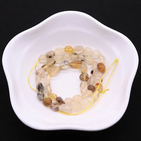 Natural Stone Irregular Agate Loose Beads Polished Water Grass Agate For DIY Jewelry Making Bracelet Necklace Accessories