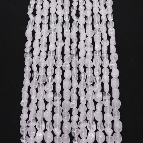Perles en Pierre de Quartz Cristal Naturel Irrégulières Perles en Vrac de Forme Libre pour la Fabrication de Bijoux DIY Bracelets Colliers