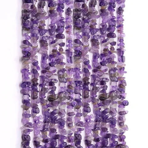 Perline Sciolte in Ametista Naturale Irregolare per Creazione Gioielli Fai-da-te Accessori Collana Frammenti di Pietre Preziose Lucidate Viola