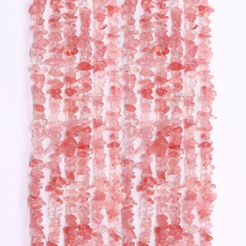 Natural Irregular Watermelon Crystal Chips Beads Pink Loose Stone Gravel For DIY Jewelry Making Handcraft Accessories