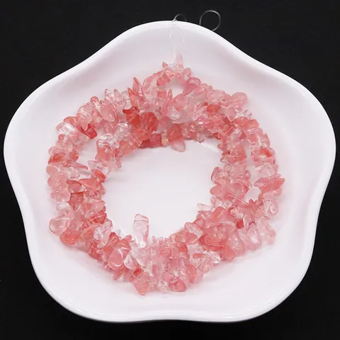 Natural Irregular Watermelon Crystal Chips Beads Pink Loose Stone Gravel For DIY Jewelry Making Handcraft Accessories