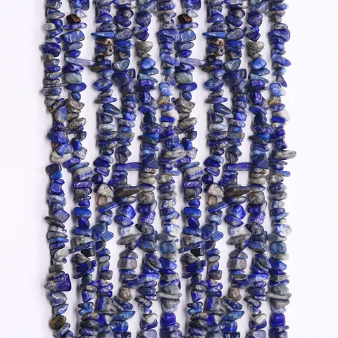 Natürliche Lapislazuli Unregelmäßige Steinperlen Gebohrte Chips Lose Perlen Für DIY Schmuckherstellung Halskette Armband Zubehör
