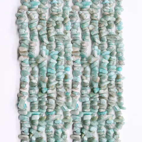 Pietra Naturale Irregolare Larimar Perline a Frammento Stile Barocco Pietra Motivo Marino per Accessori Creazione Gioielli DIY