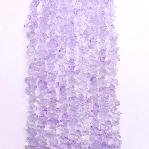 Natural Lavender Amethyst Chips Irregular Tumbled Stone Loose Beads For DIY Jewelry Making Necklaces Bracelets Accessories