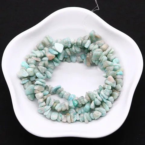 Pietra Naturale Irregolare Larimar Perline a Frammento Stile Barocco Pietra Motivo Marino per Accessori Creazione Gioielli DIY