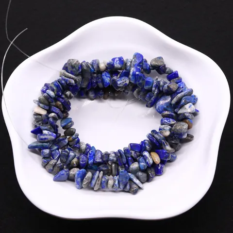 Natürliche Lapislazuli Unregelmäßige Steinperlen Gebohrte Chips Lose Perlen Für DIY Schmuckherstellung Halskette Armband Zubehör