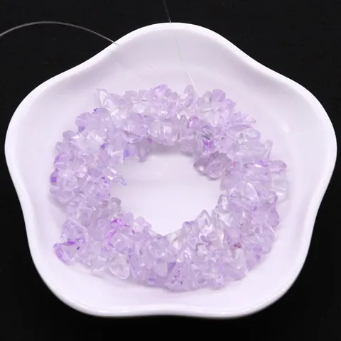 Natural Lavender Amethyst Chips Irregular Tumbled Stone Loose Beads For DIY Jewelry Making Necklaces Bracelets Accessories
