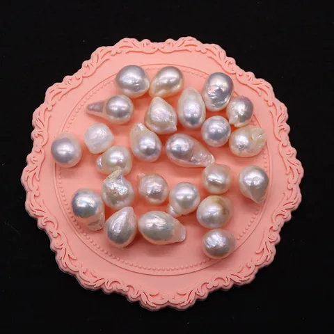 Perline Sciolte di Perle d'Acqua Dolce Irregolari Barocche Naturali Perla Coda di Edison per Creazione di Gioielli Fai-da-te Accessori Fatti a Mano
