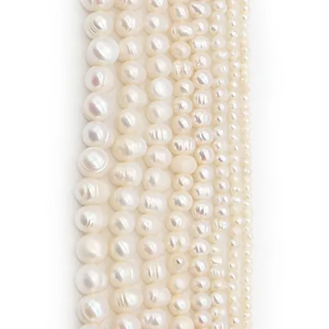 Natural Freshwater Pearl Near Round Cultured Loose Beads For DIY Necklace Bracelet Jewelry Making Accessories Supplies