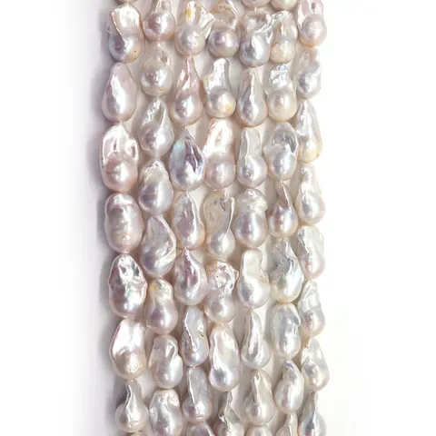 Natural Freshwater Pearl Loose Beads For DIY Jewelry Making Irregular Tail Shaped Cultured Freshwater Pearl Strand Gift