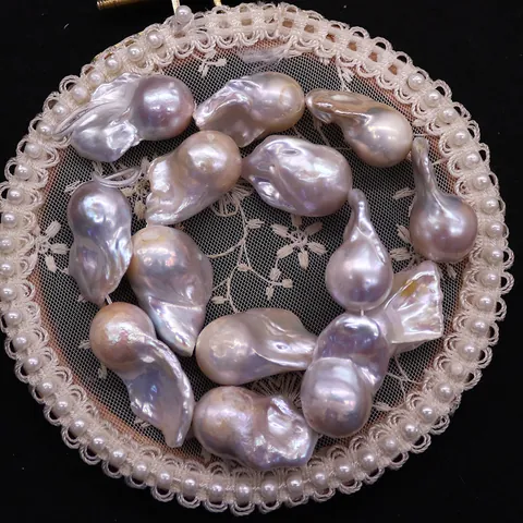 Natural Freshwater Pearl Loose Beads For DIY Jewelry Making Irregular Tail Shaped Cultured Freshwater Pearl Strand Gift