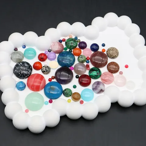 Pietra Naturale Tonda Cabochon Agata Cristallo Occhio Di Tigre Retro Piatto Lucidato Pietre Per DIY Gioielli Creazione Accessori
