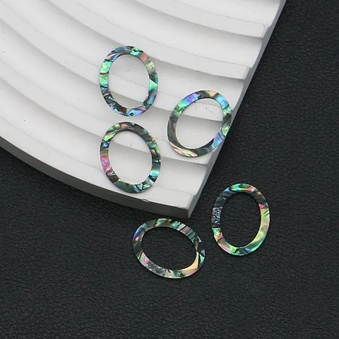 Natural Abalone Shell Pendants Hollow Sea Turtle Fish Shapes Iridescent Mother Of Pearl Charms For DIY Jewelry Making