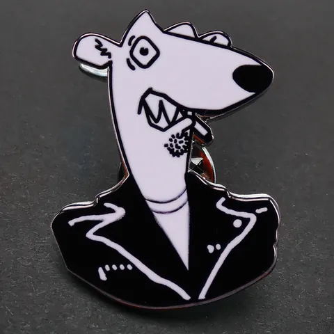 Spilla in Smalto Punk Rock Cartoon Donnola che Fuma in Giacca di Pelle Distintivo in Metallo per Zaino Vestiti Giacca Accessori Unisex Regalo