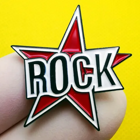 Punk ROCK Band Enamel Brooch Pin Metal Star Badge Music Fan Gift For Clothes Backpack Jackets Accessories