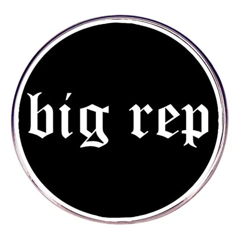 Round Gothic Lettering Metal Brooch Enamel Pin For Backpack Hats Jackets Music Fan Style Decorative Badge Accessory Unisex Gift