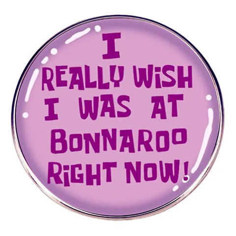Round Alloy Enamel Brooch Pin Pink Purple Music Festival Slogan Letter Fashion Lapel Pin For Backpack Denim Jacket Decor