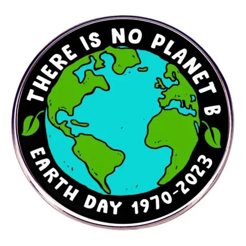 Broche en Émail There Is No Planet B Jour De La Terre Badge Terre Ronde Protection De L'environnement Épingle En Alliage Pour Vêtements Sacs À Dos Bijoux Unisexe