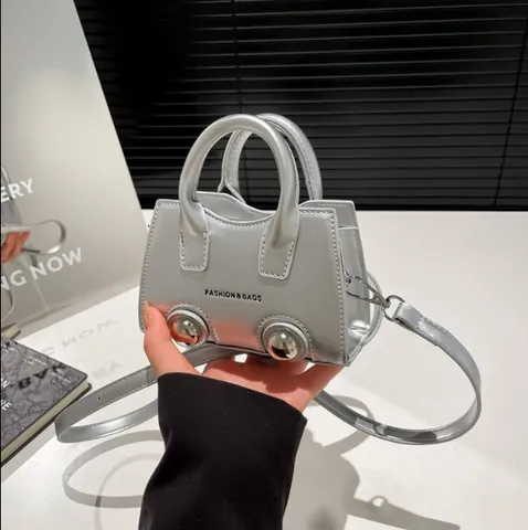 Dames Mini Handtas Creatieve Metalen Bol Klinknagels Crossbody Tas Mode PU Leer Schoudertas Oortelefoontas