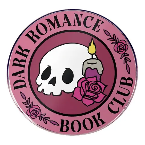 Broche Dark Romance Book Club Crâne Rose Bougie Badge en Alliage Métallique Accessoire Gothique pour Sac à Dos Vêtements Bijoux